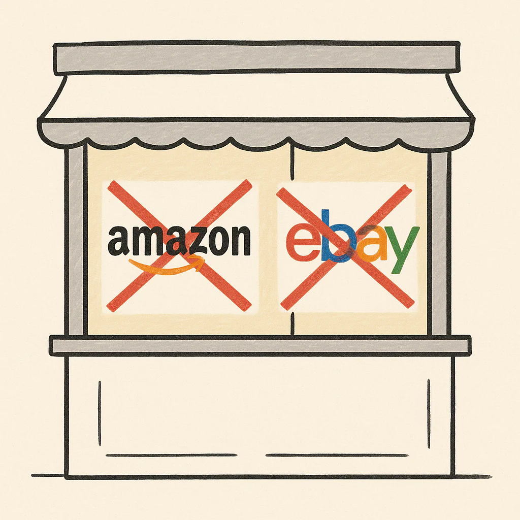 Pas vendu sur Amazon ou eBay